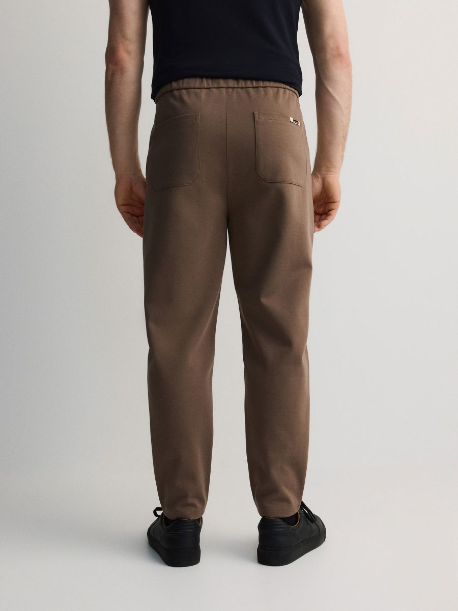 Chino regular trousers with lyocell blend - beige - RESERVED - 3