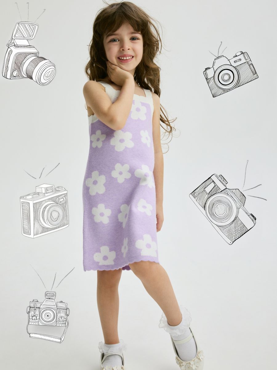 Vestito a canottiera in jersey - multicolore - RESERVED - 4