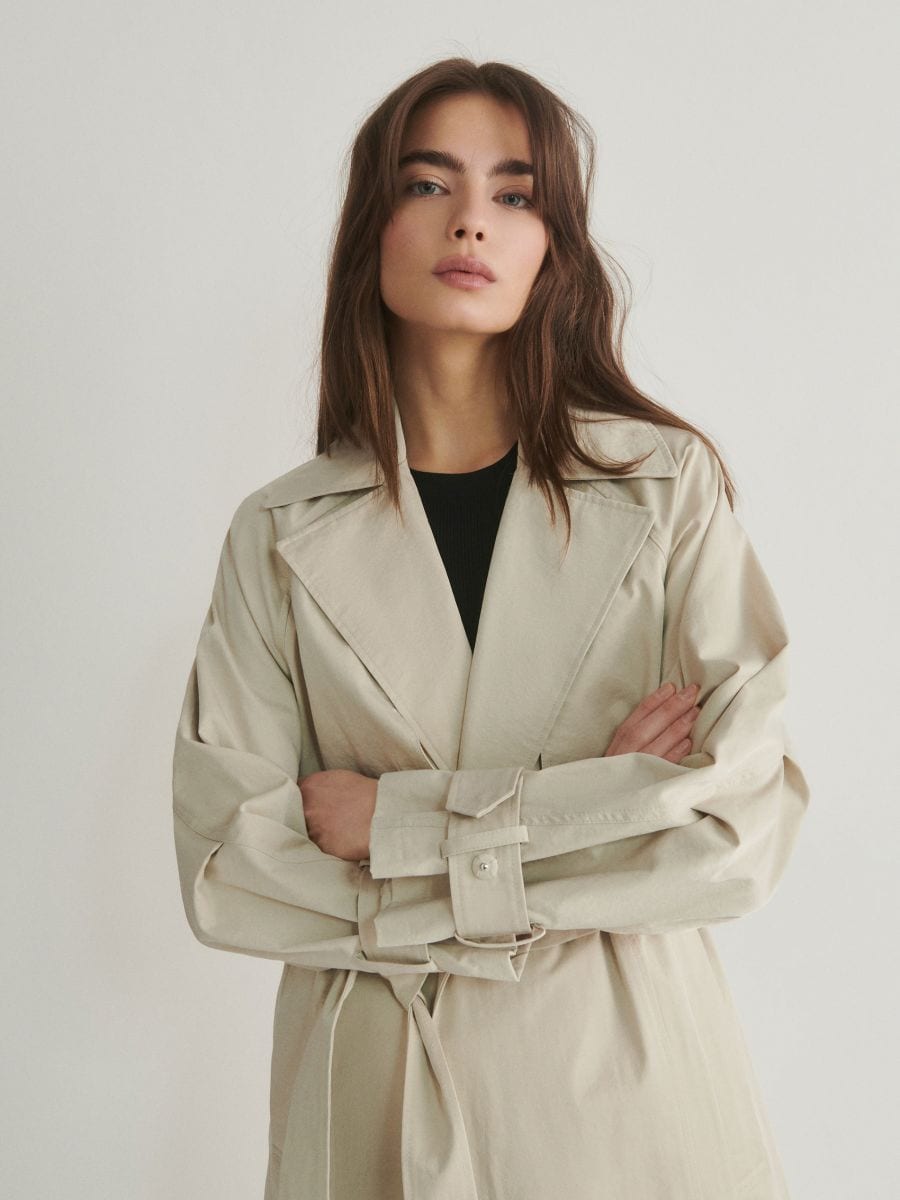 LADIES` COAT - nude - RESERVED - 3