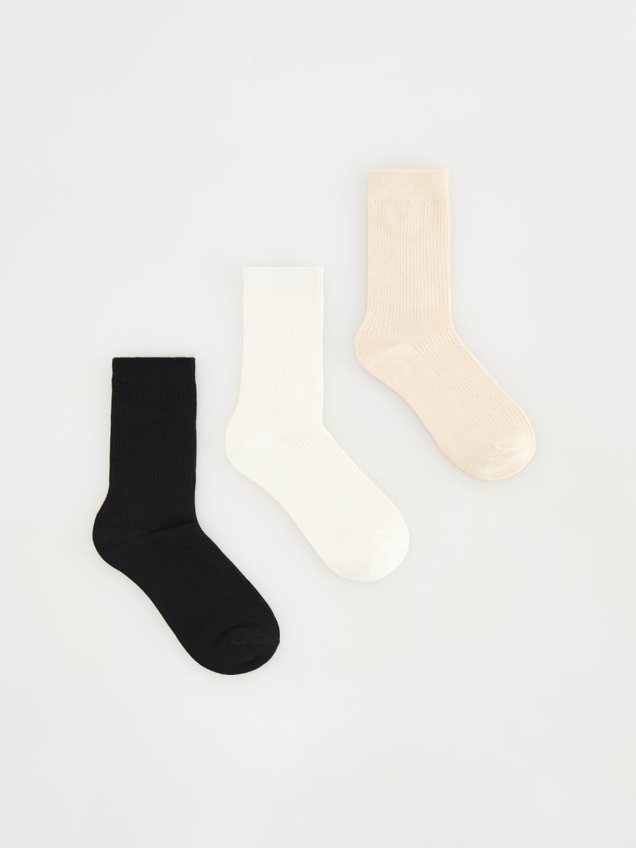 Socks 3 pack - nude - RESERVED