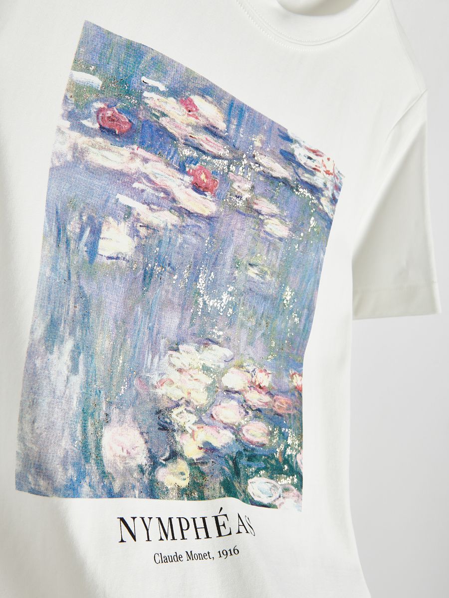T-shirt with print - cream - RESERVED - 4