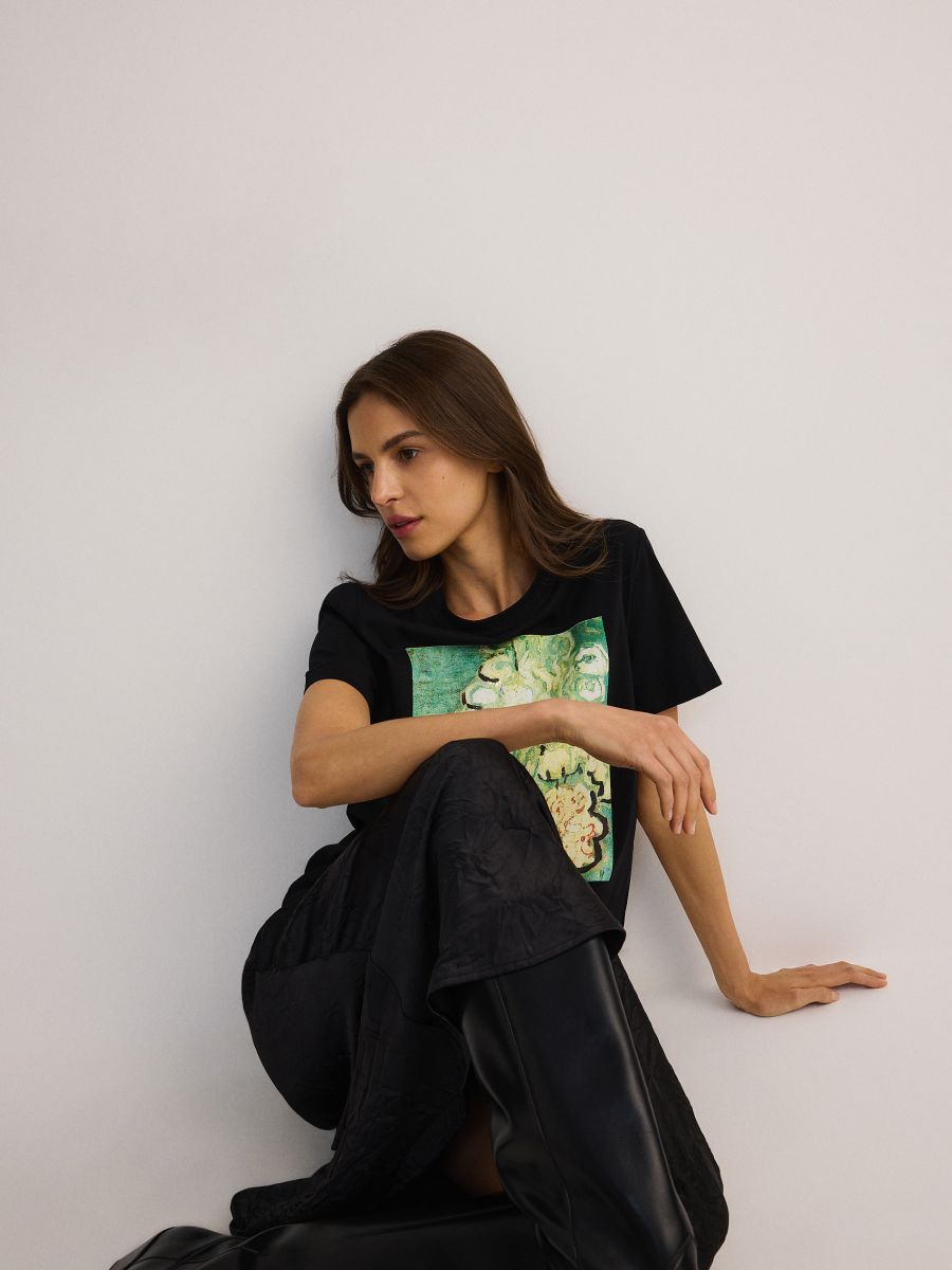 T-shirt with print - black - RESERVED - 5
