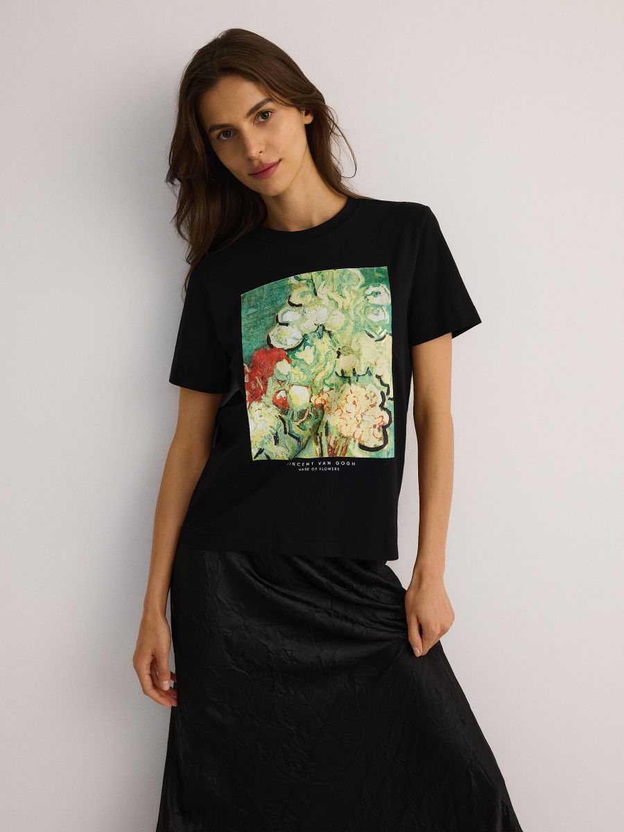 T-shirt with print - black - RESERVED - 6