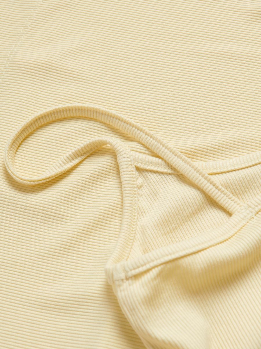 Jersey top with straps - light yellow - RESERVED - 7