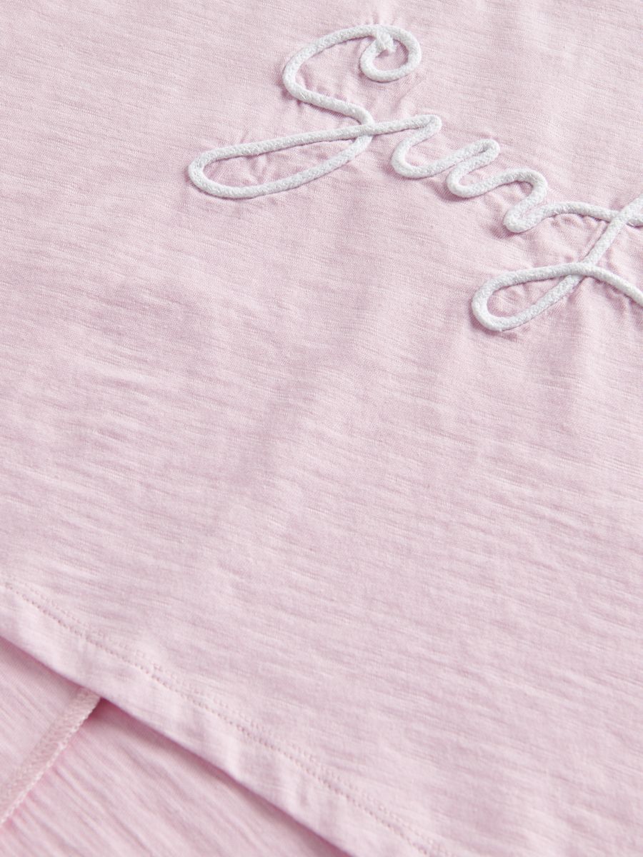 Top with appliqué - pink - RESERVED - 3