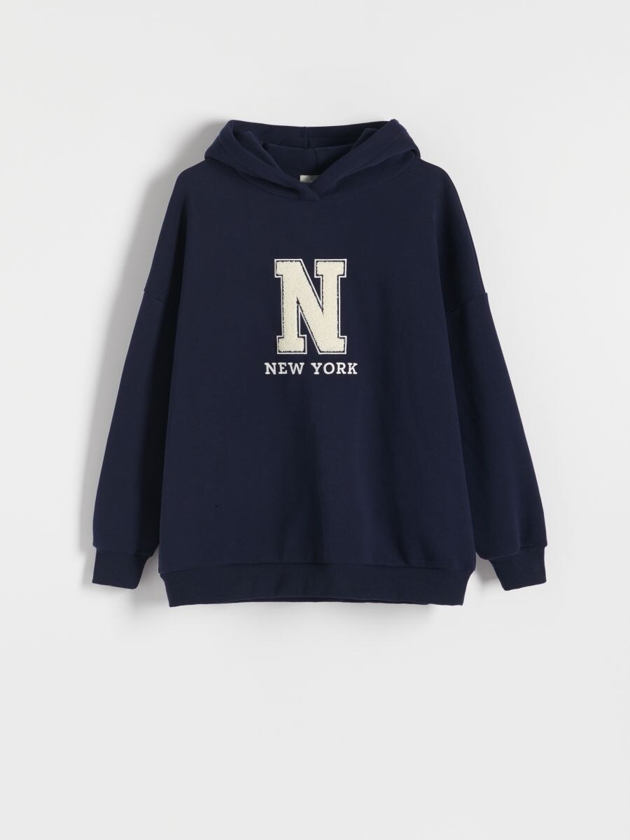 Oversized hoodie - navy - RESERVED - 5