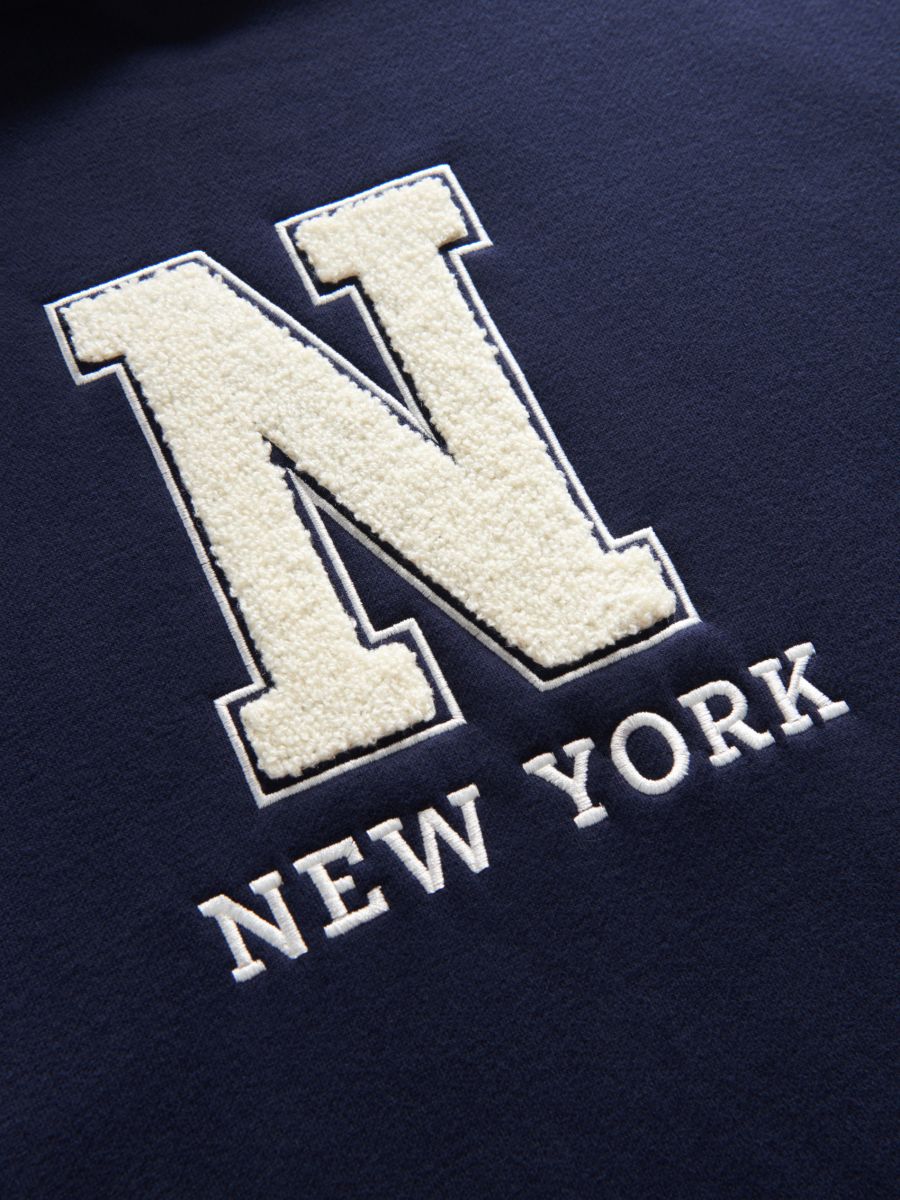 Oversized hoodie - navy - RESERVED - 6