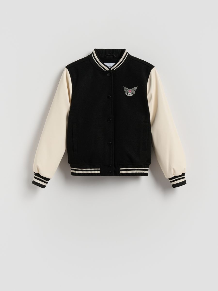 GIRLS` OUTER JACKET - black - RESERVED
