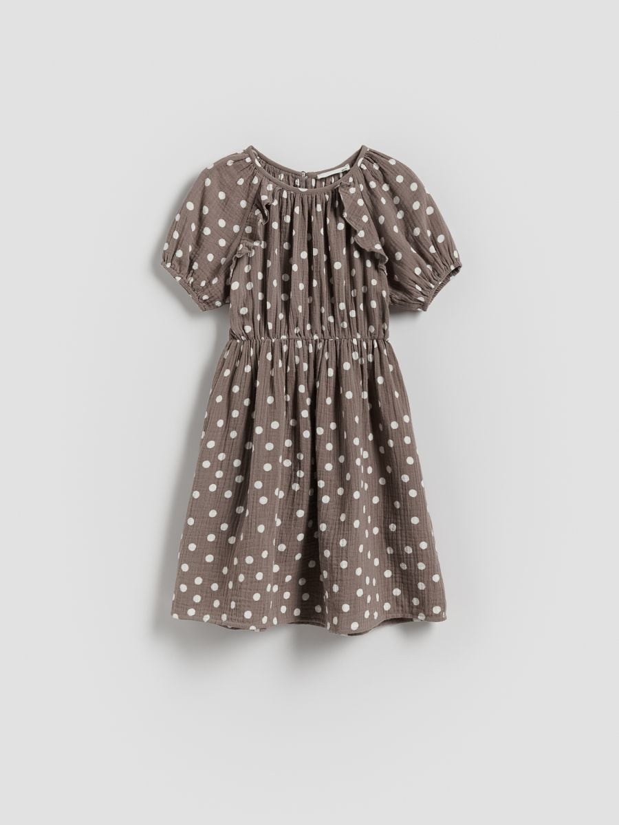 Gemustertes Kleid - dunkelgrau - RESERVED