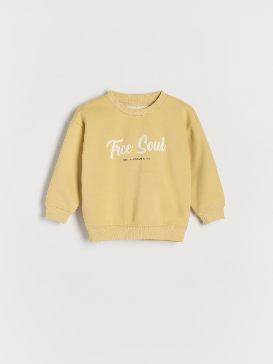 Light yellow oversized sweatshirt discount