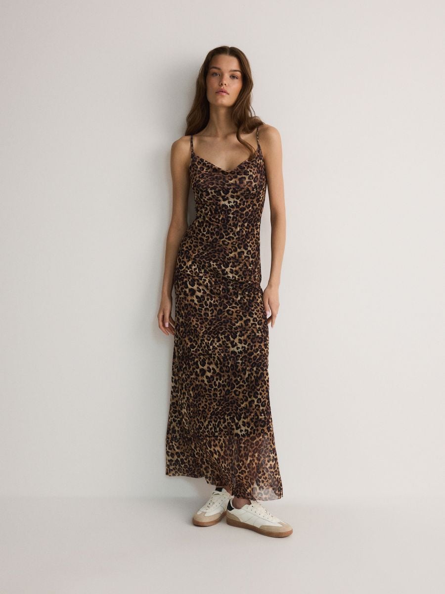 Animal pattern dress - multicolor - RESERVED - 2