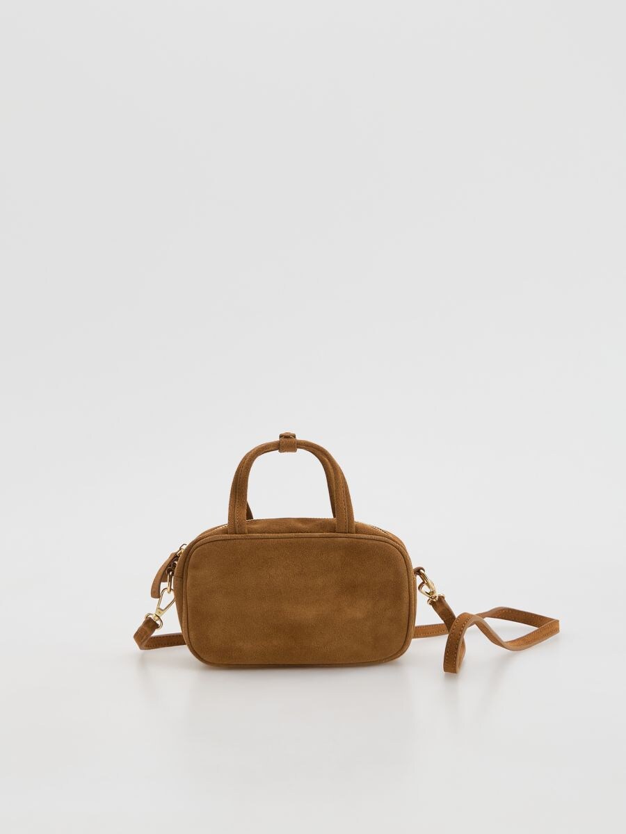 Suede bag - beige - RESERVED