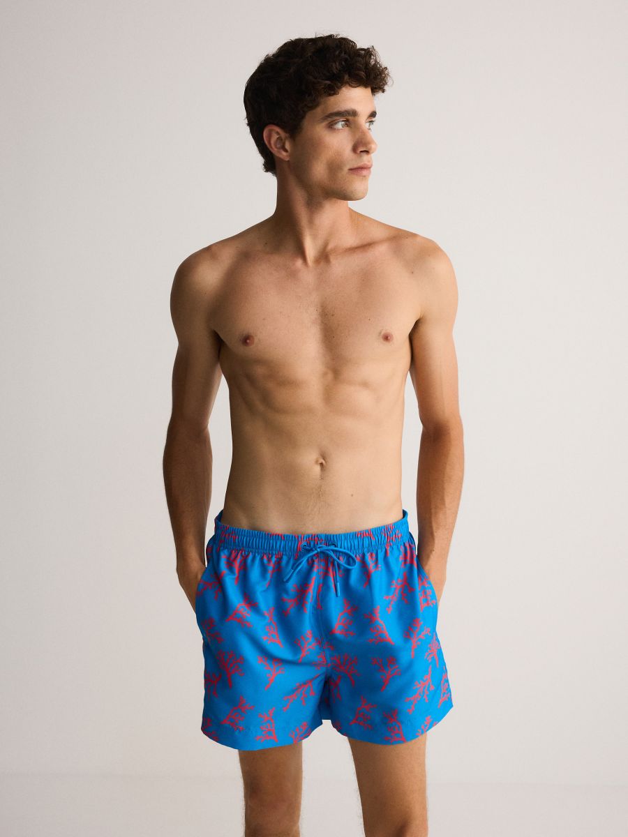 Pantaloncini da spiaggia fantasia Colore blu RESERVED 2258Y 55X