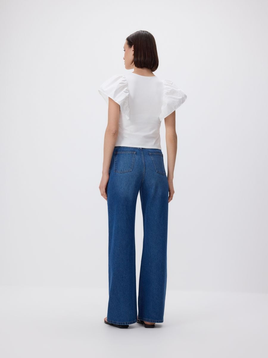 Top with frills - white - RESERVED - 4