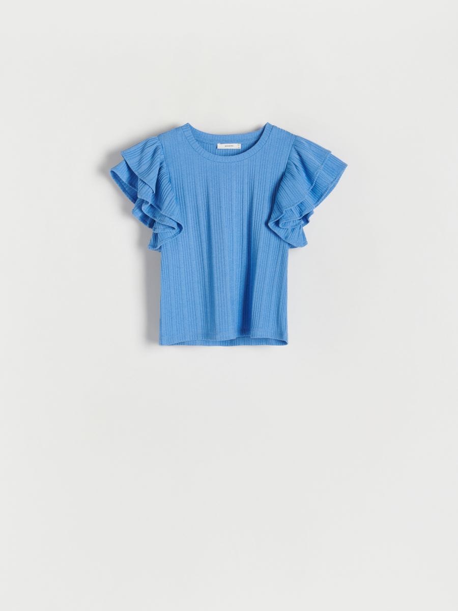 Rebrasta bluza - svetlo plava - RESERVED - 3