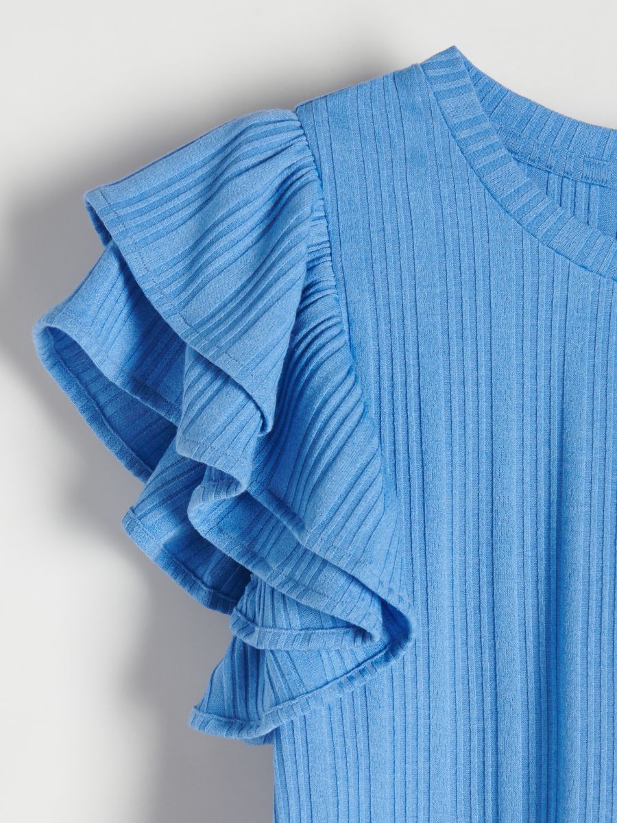 Rebrasta bluza - svetlo plava - RESERVED - 4