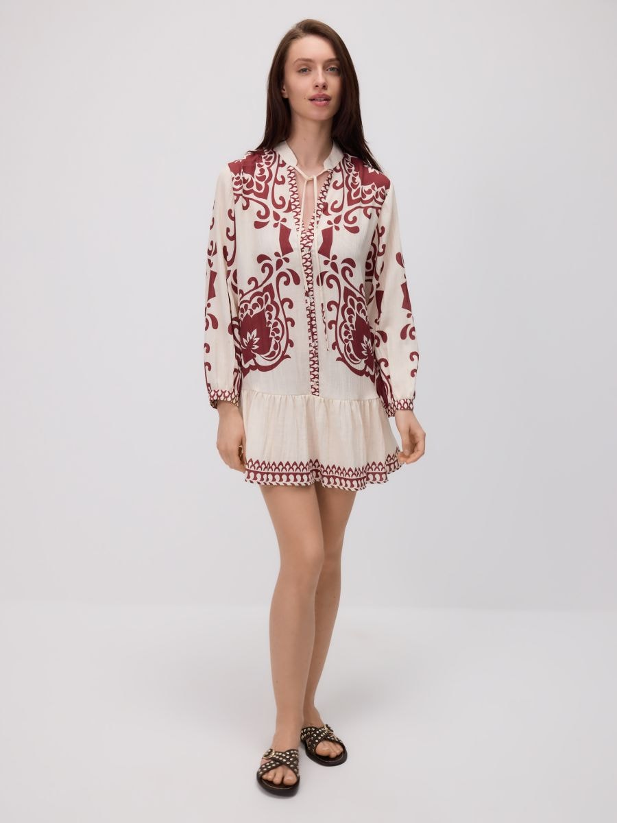 LADIES` PONCHO - smeđi - RESERVED