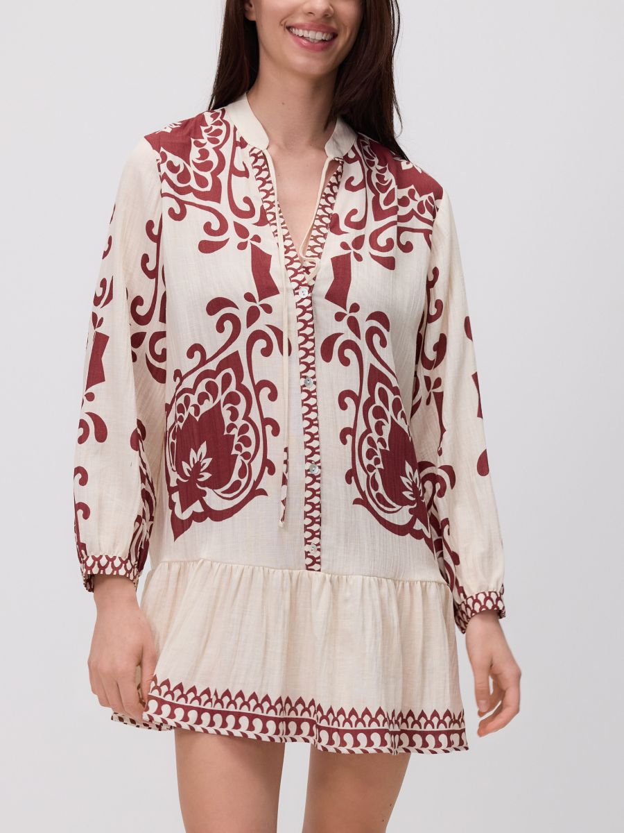 LADIES` PONCHO - brown - RESERVED - 2