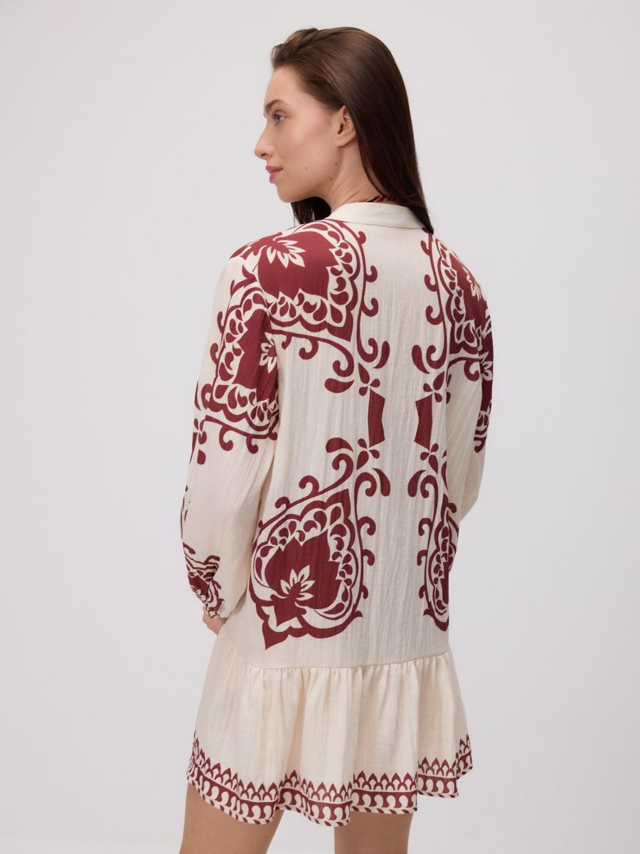 LADIES` PONCHO - brown - RESERVED - 3