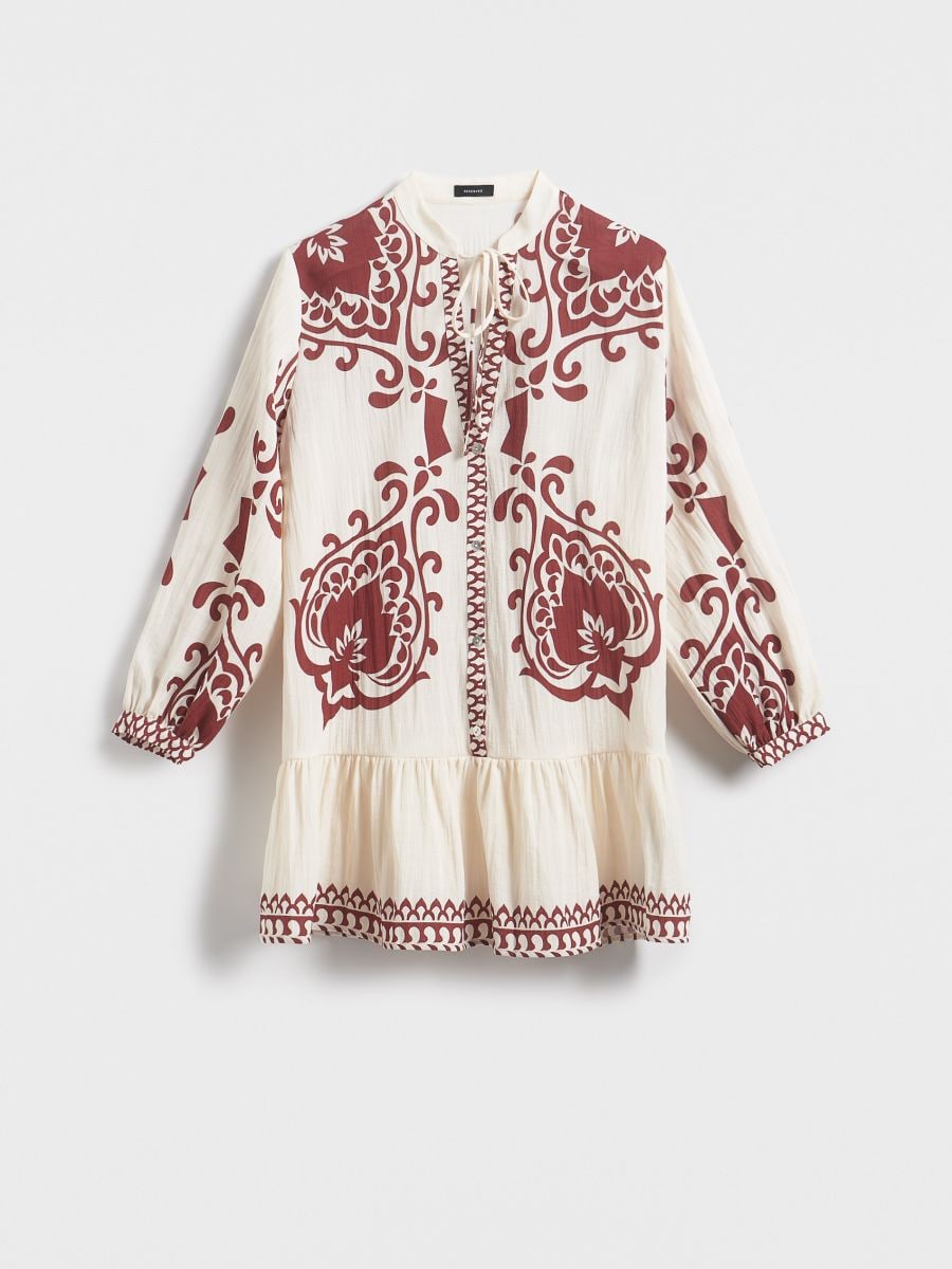 LADIES` PONCHO - brown - RESERVED - 4