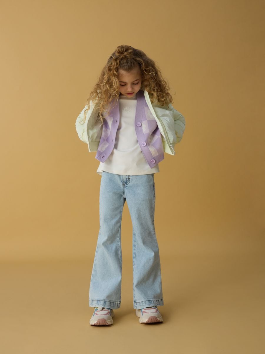 Gemusterter Pullover - lavendel - RESERVED - 3
