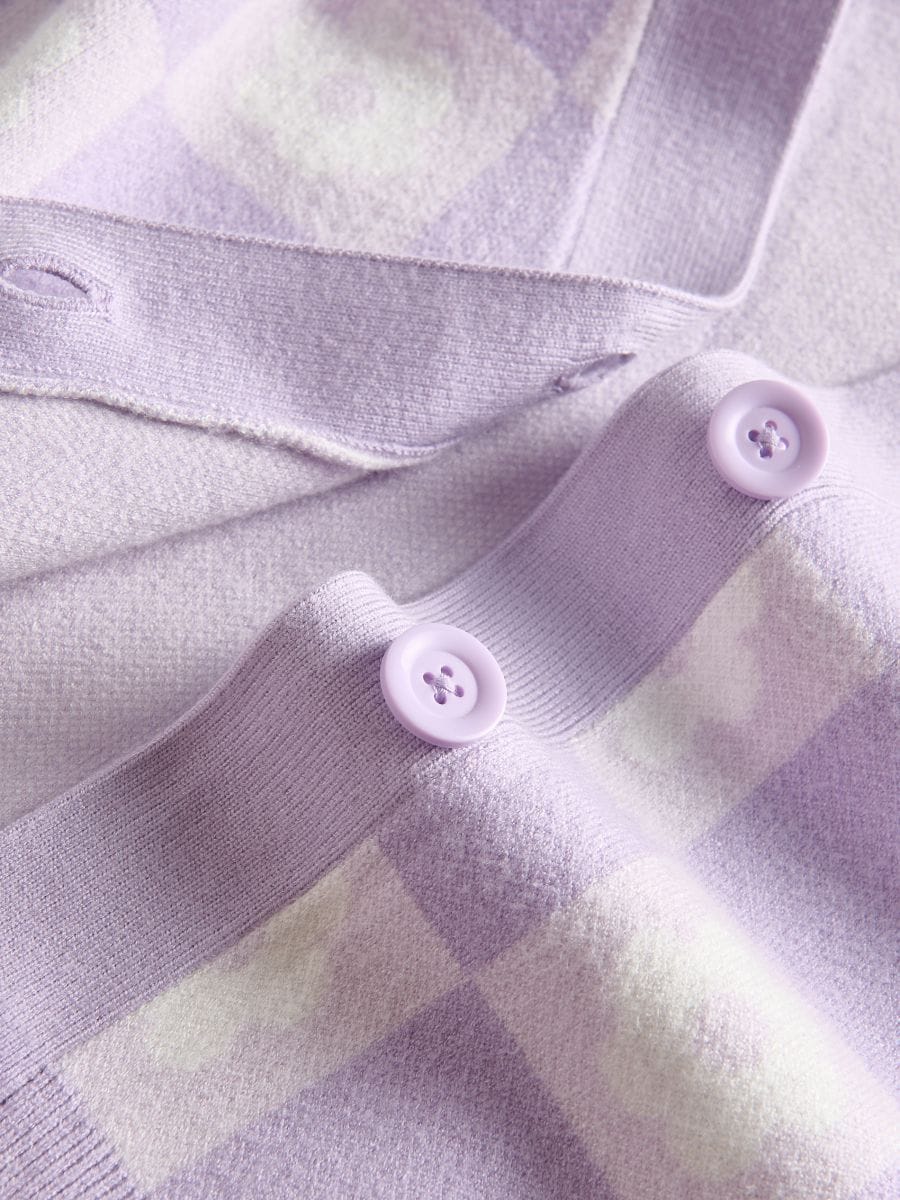 Gemusterter Pullover - lavendel - RESERVED - 2