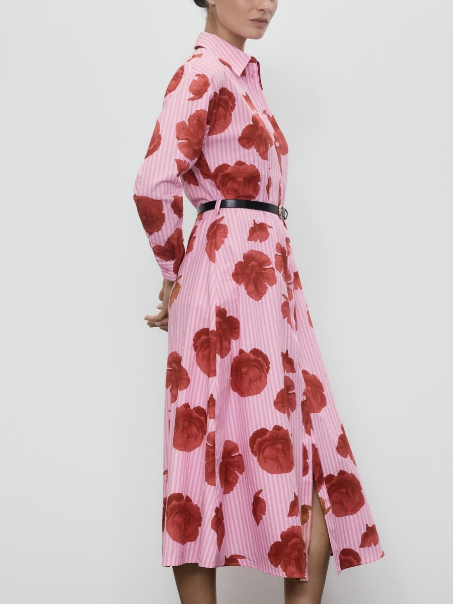 Hemdkleid mit Gürtel - bunt - RESERVED - 3