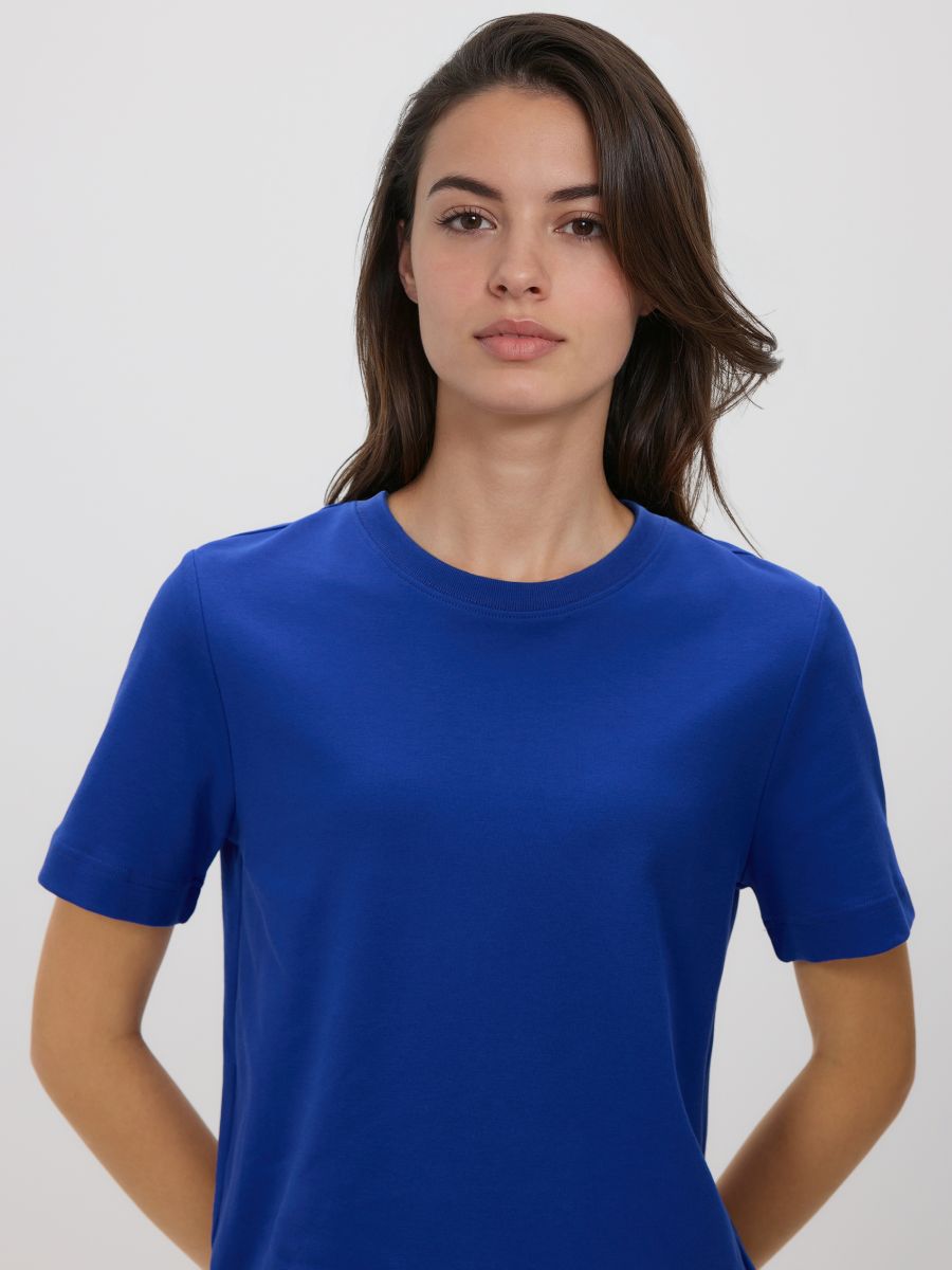 Футболка з мерсеризованої бавовни - гіацинтовий - RESERVED