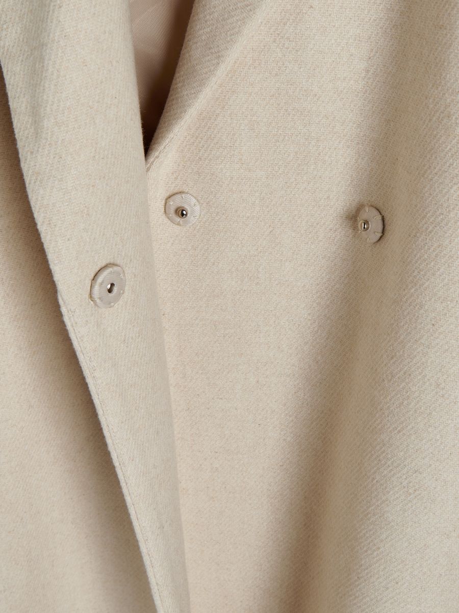 Oversize-Mantel aus Wollmischung Farbe beige - RESERVED - 2305T-02M
