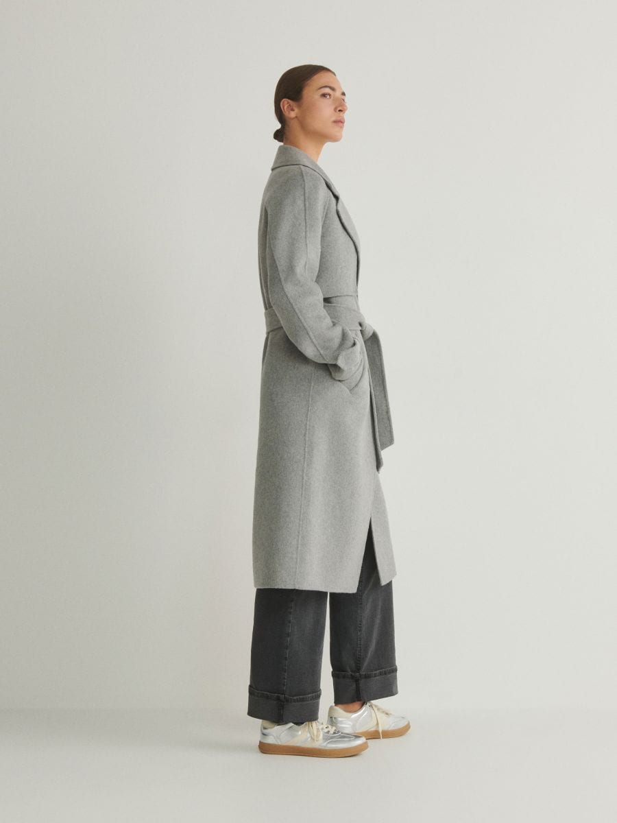 Wool blend coat - light grey - RESERVED - 2