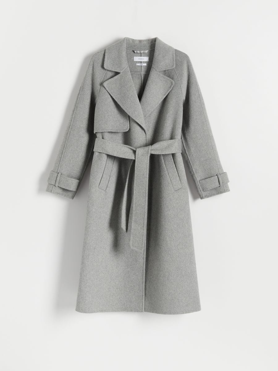 Wool blend coat - light grey - RESERVED - 5