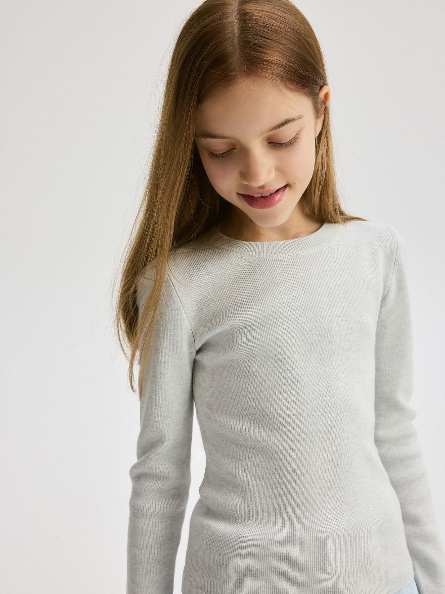 Viscose blend jumper - light grey - RESERVED - 4
