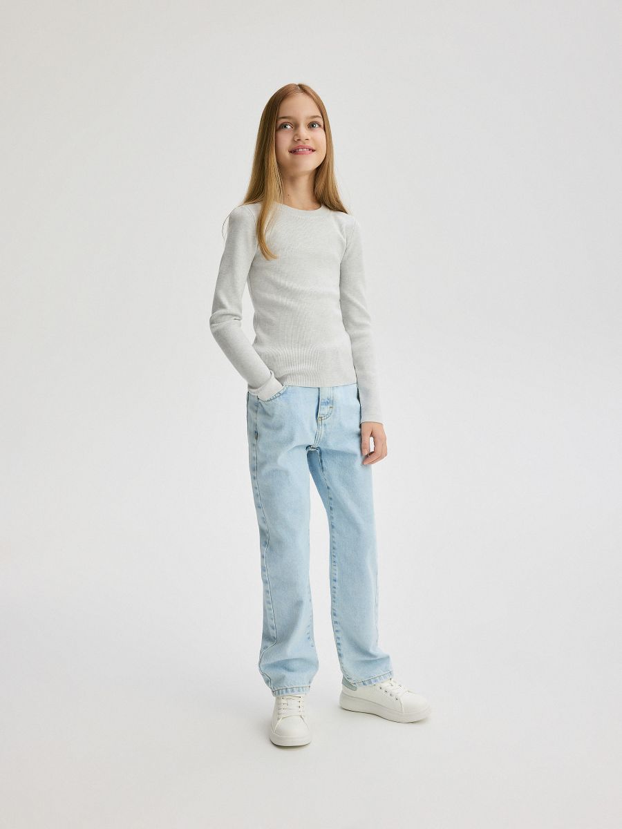 Viscose blend jumper - light grey - RESERVED - 5