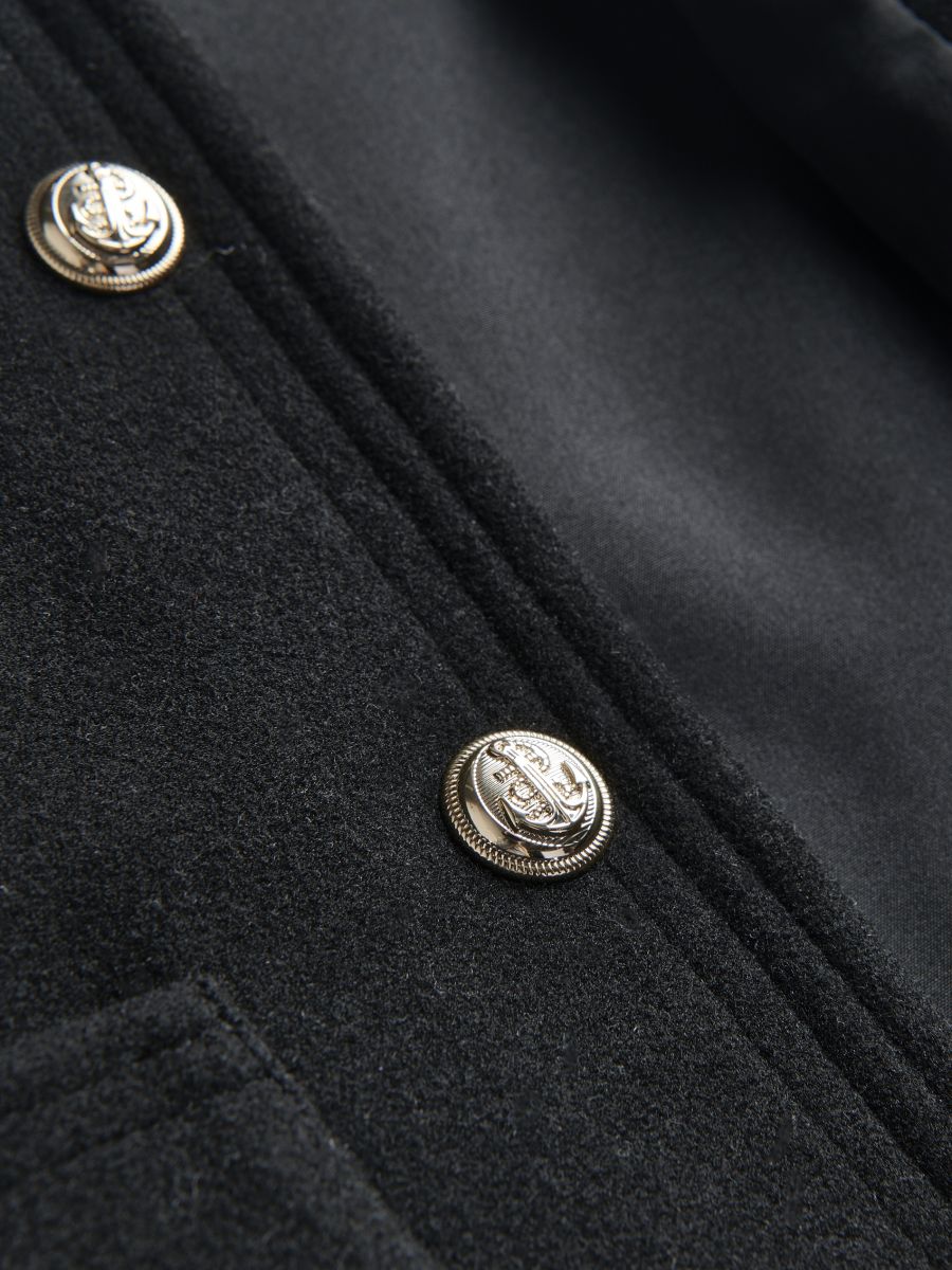 Short jacket with pockets - black - RESERVED - 7
