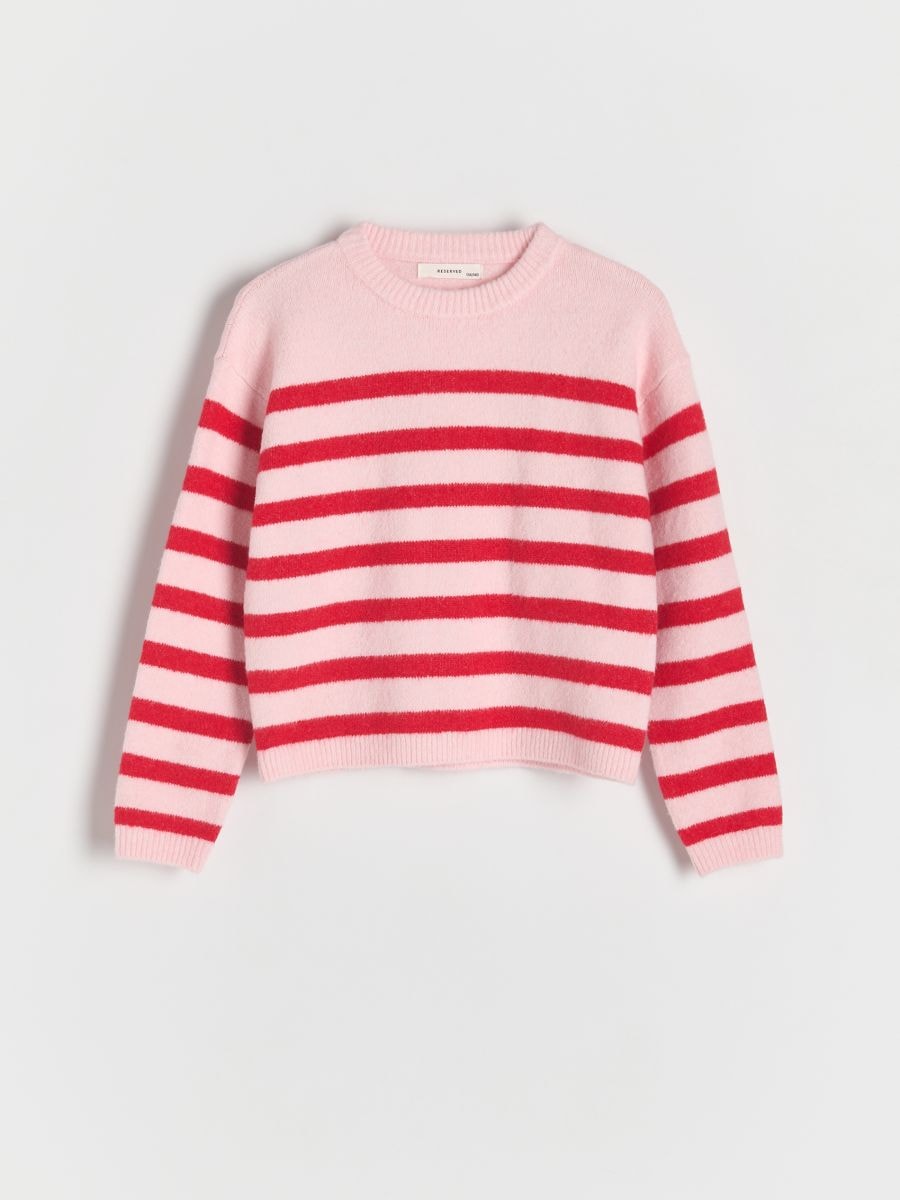 Pull à rayures - Rose - RESERVED - 3