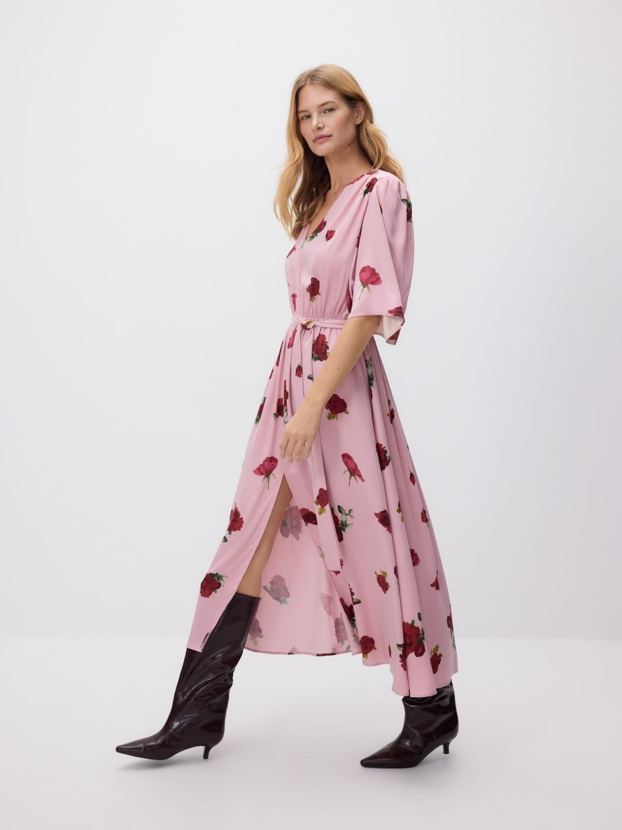 Floral maxi dress - multicolor - RESERVED