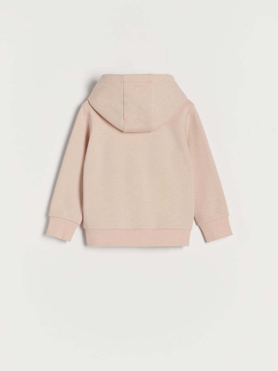 Sweatshirt com capuz com slogan - BEGE - RESERVED - 7