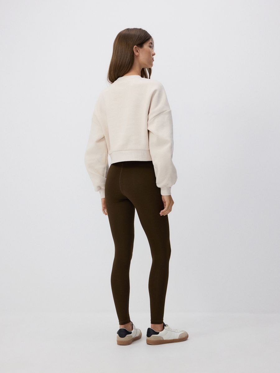 Schlichte Leggings - braun - RESERVED - 3