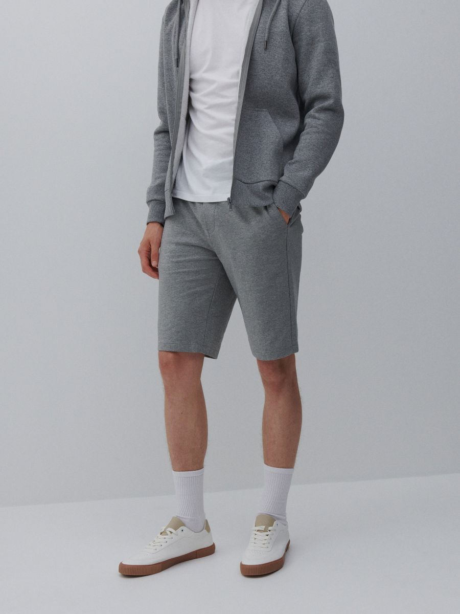 Basic sweat shorts - light grey - RESERVED - 4