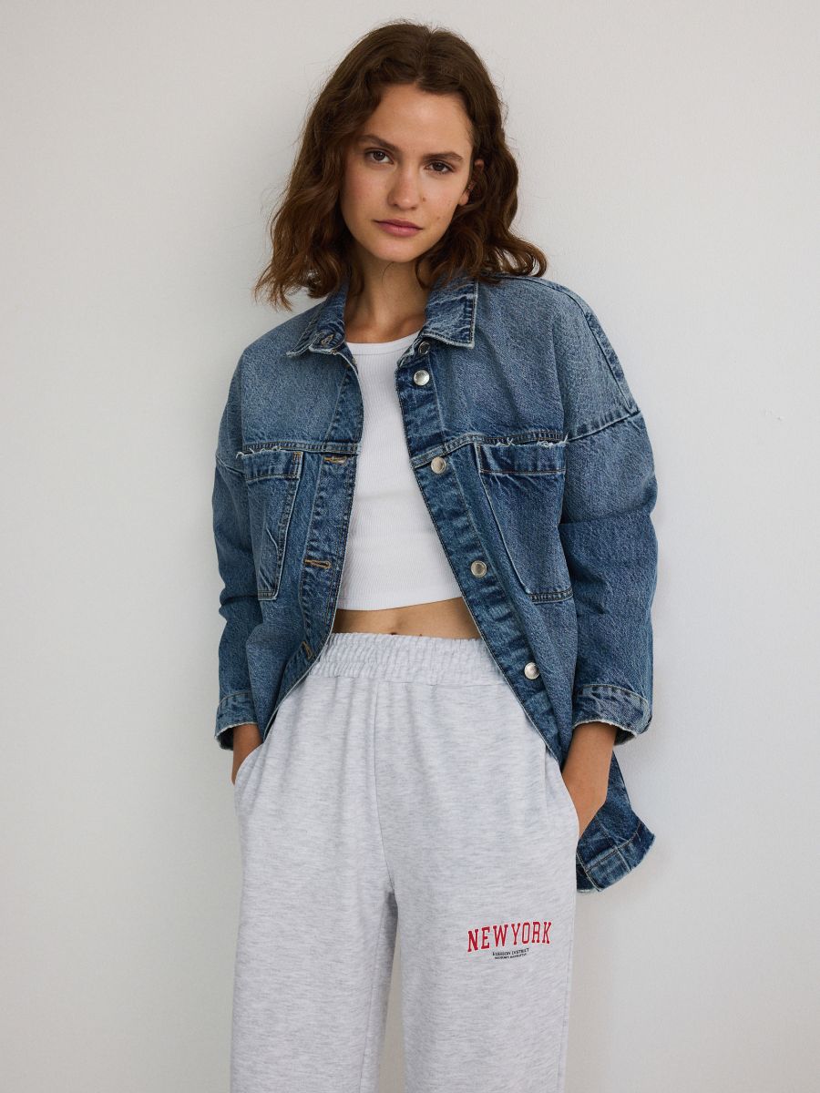 Printed sweatpants - light grey - RESERVED - 2
