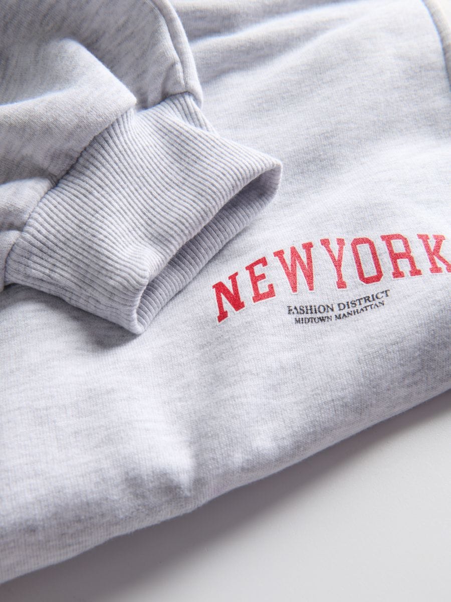 Printed sweatpants - light grey - RESERVED - 5