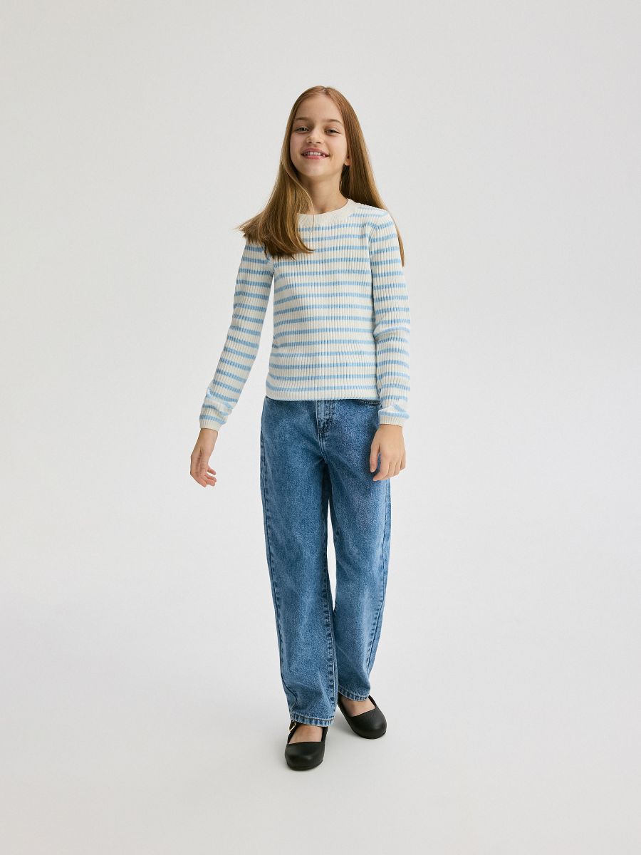 Striped jumper - pale blue - RESERVED - 5