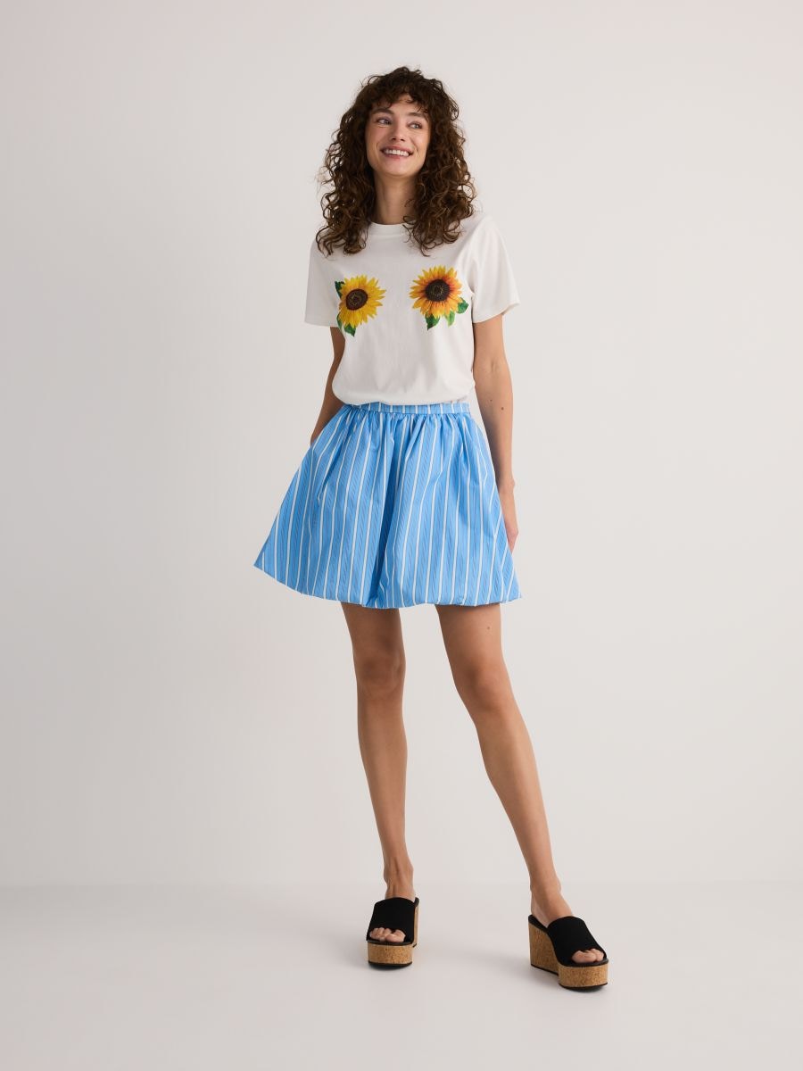 Bubble skirt with stripes - multicolor - RESERVED - 8
