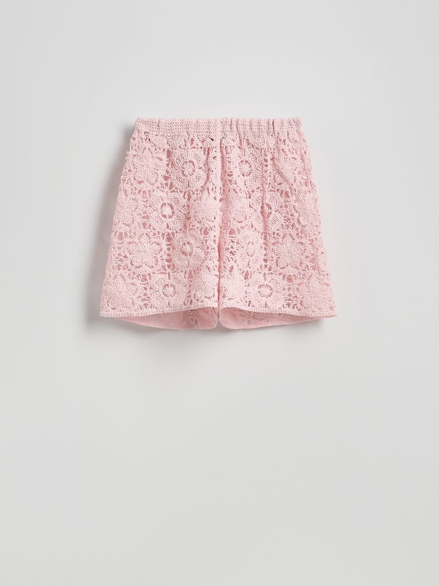 Openwork shorts - pastel pink - RESERVED - 6