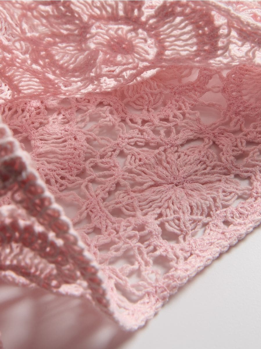 Openwork shorts - pastel pink - RESERVED - 7