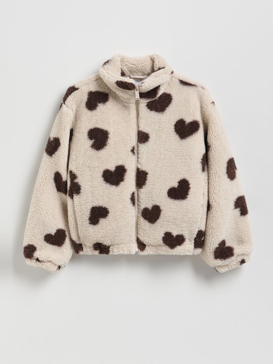Faux shearling jacket - multicolor - RESERVED