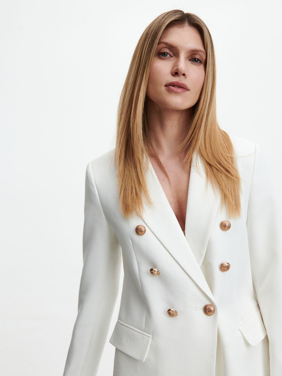 Plain blazer - white - RESERVED - 3