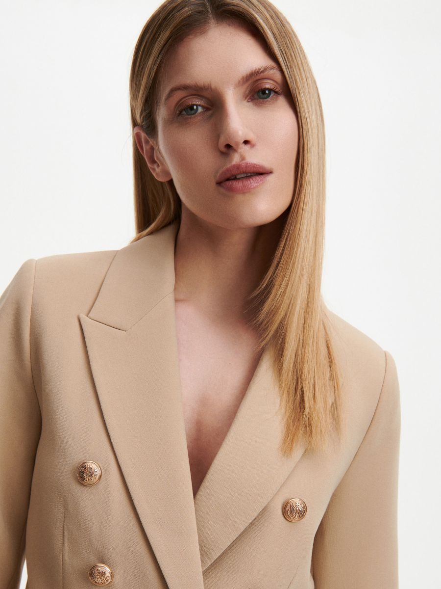 Plain blazer - beige - RESERVED - 4