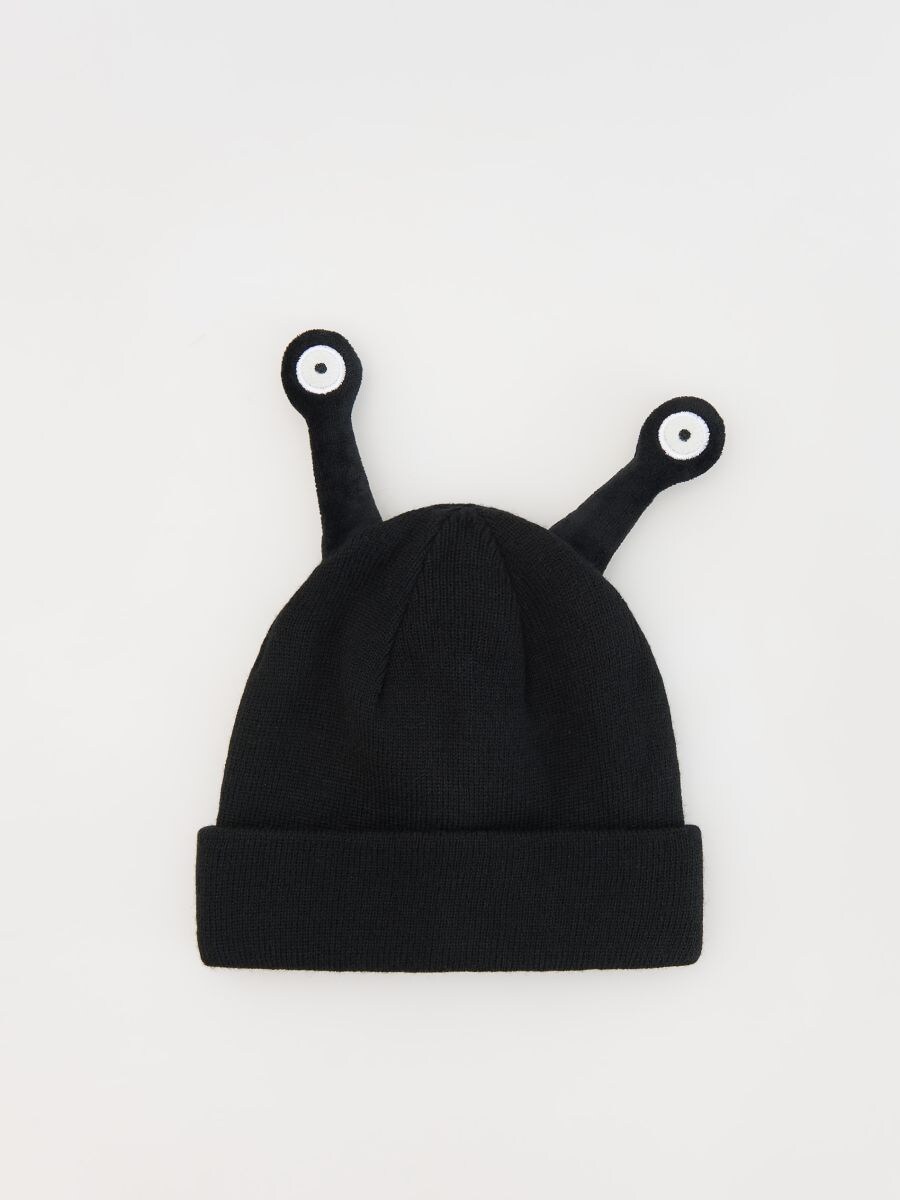 Knitted beanie - black - RESERVED - 2
