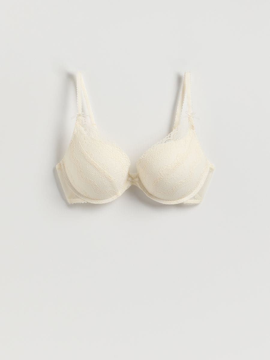 Super push up lace bra - cream - RESERVED